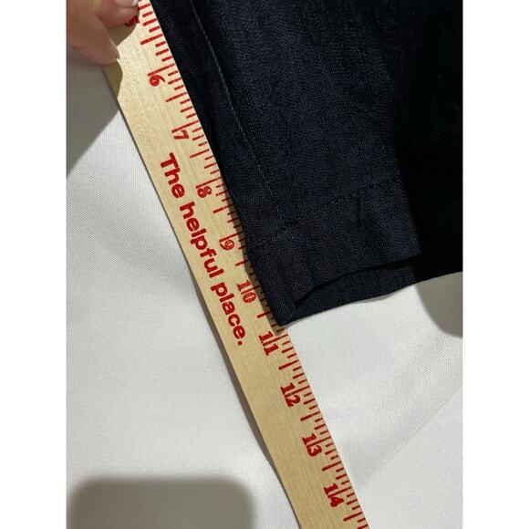 St. John's‎ Bay Dark Denim Bermuda Shorts Women’s Sz 8 Coastal Travel Capsule - Picture 3 of 10